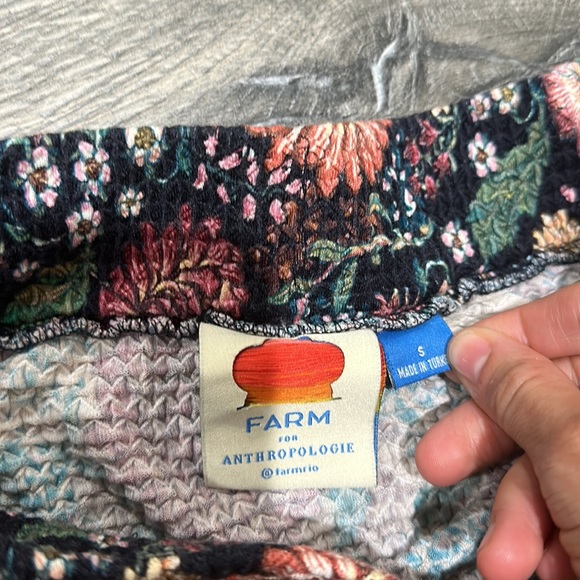 • Farm Rio for Anthropologie • Women’s Maxi Skirt Floral Print / Stripe Small - Picture 2 of 4